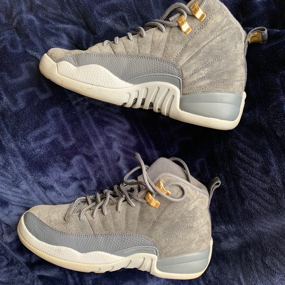 Jordan 12 Retro Dark Grey sneakers in women’s 7.5
